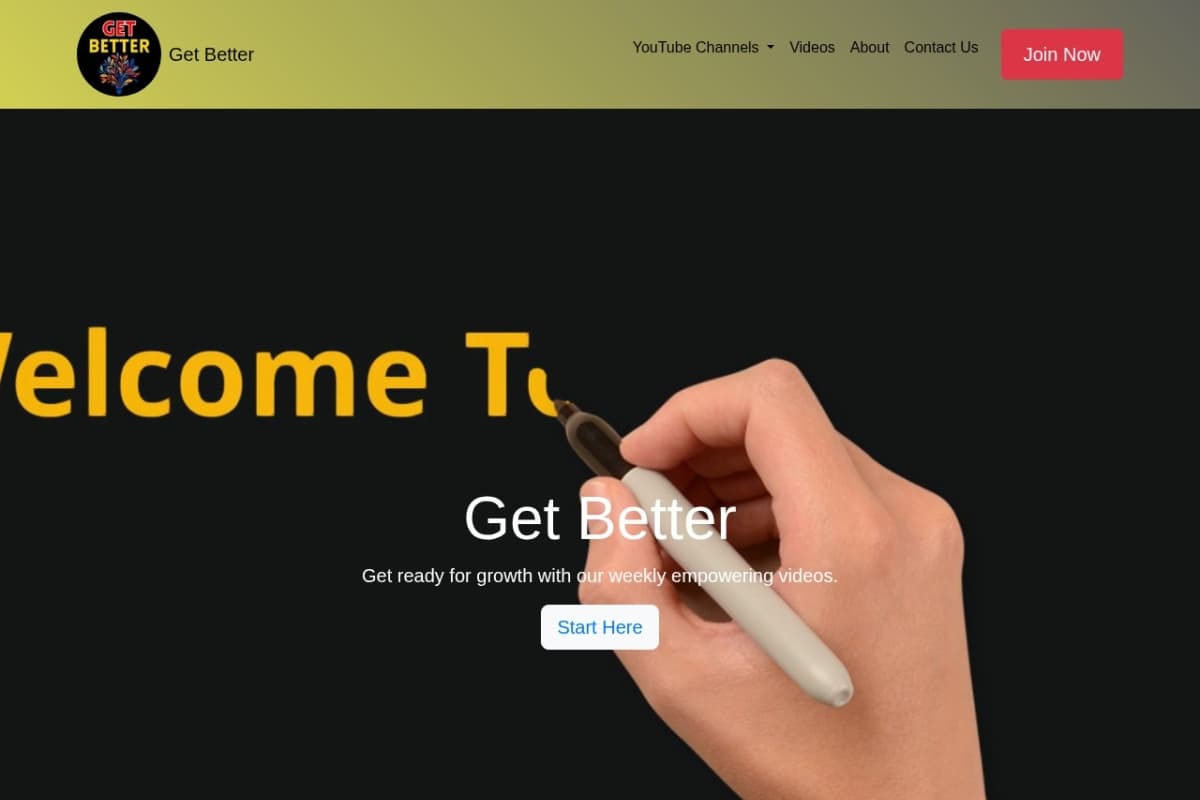 Get Better · Self-Improvement Brand Site